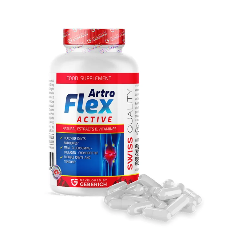 Artroflex Active — opakowanie z kapsułkami, skład wspierający stawy, chrząstkę i ścięgna